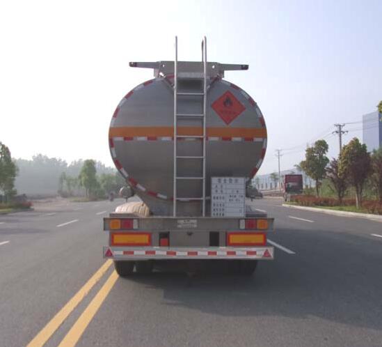 龍星匯牌HLV9401GYYA型鋁合金運(yùn)油半掛車