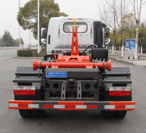 東風(fēng)多利卡5方勾臂垃圾車-縱昂牌CLT5071ZXXEQ6型車廂可卸式垃圾車價(jià)格報(bào)價(jià)-湖北盈通